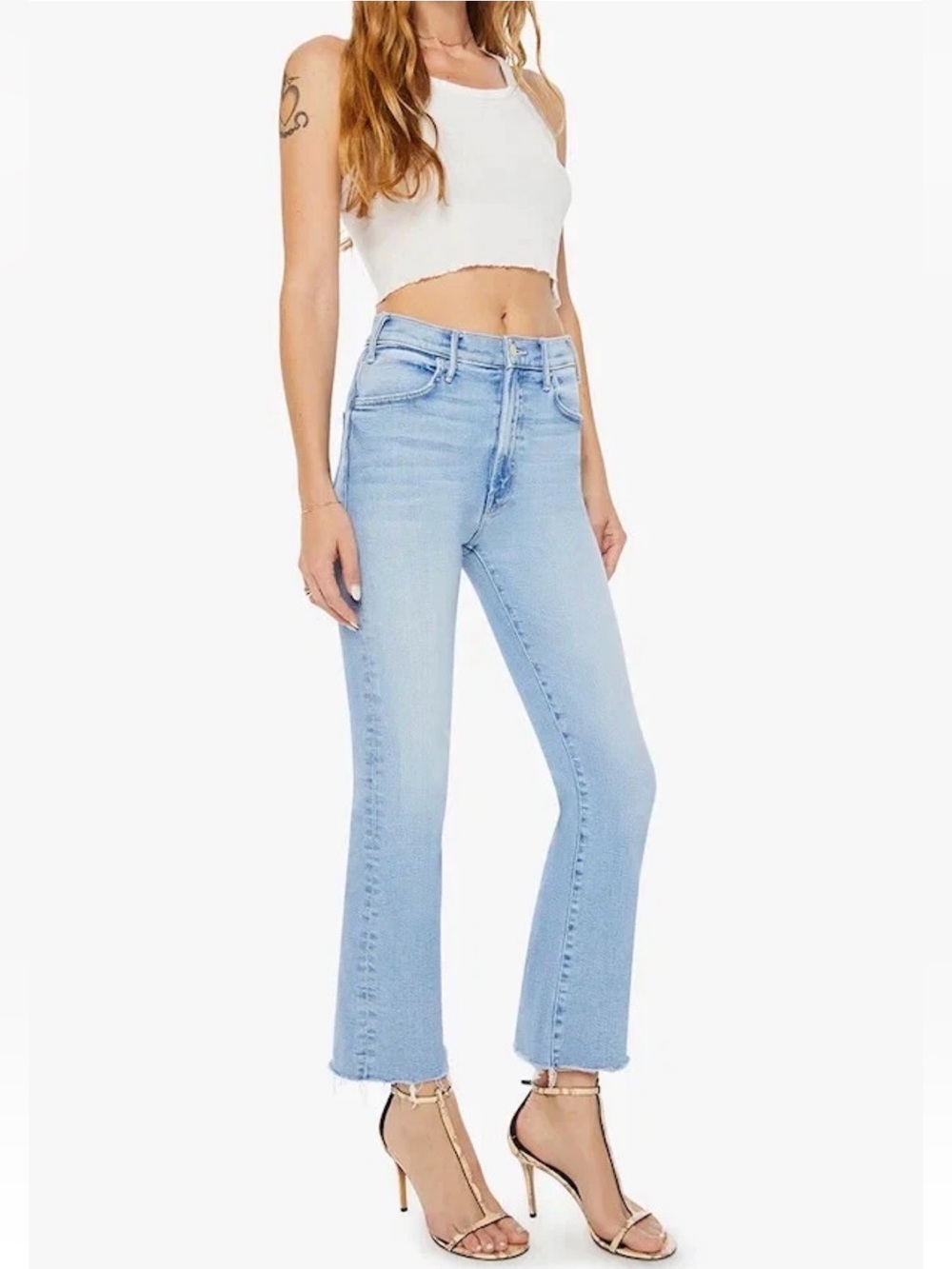 MOTHER THE HUSTLER ANKLE FRAY JEANS LIMITED EDITION SIZE 24